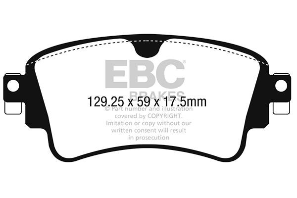 EBC DP62254 Brake Pad Set, disc brake DP62254
