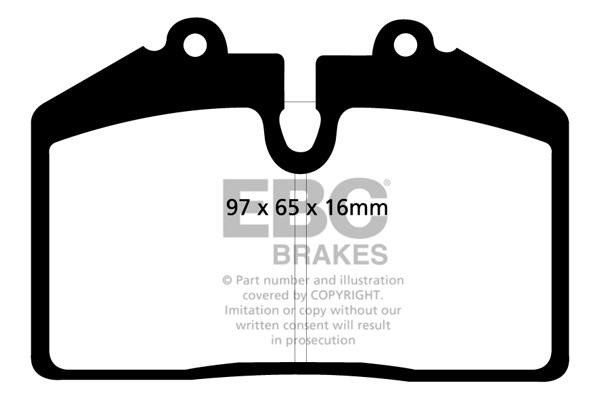 Brake pad kit MG: DP31013C EBC Brake pad set