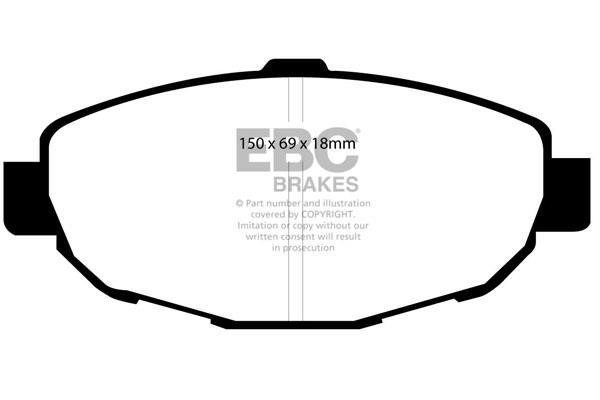 EBC DP21007 Brake Pad Set, disc brake DP21007