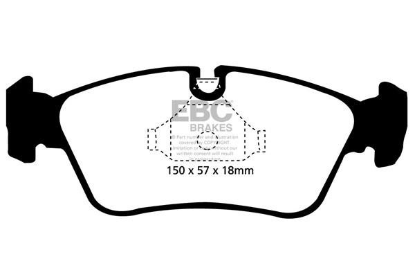 EBC DP51211NDX Brake pad set DP51211NDX DP51211NDX EBC Brake pad set