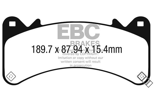 EBC DP43067R Brake Pad Set, disc brake DP43067R