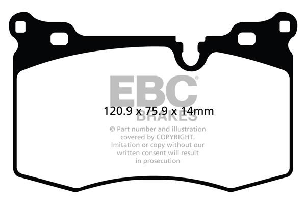 EBC DP31854C Brake Pad Set, disc brake DP31854C