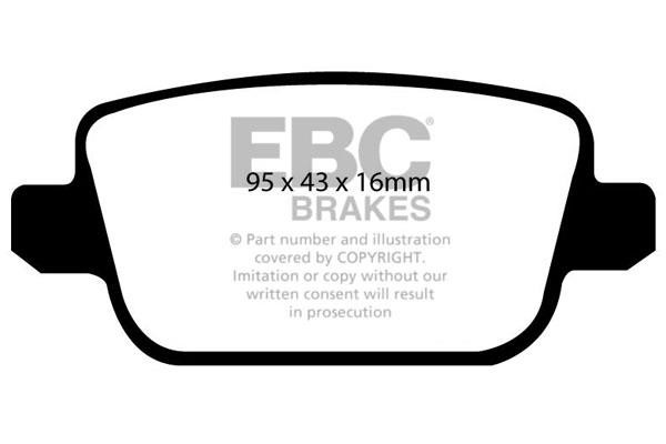 EBC DP51933NDX Brake pad set DP51933NDX DP51933NDX EBC Brake pad set