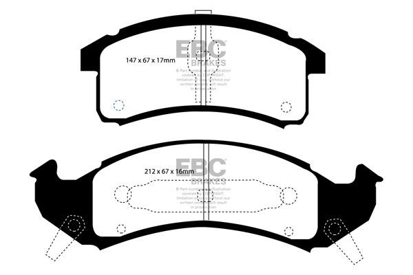EBC DP21271 Brake Pad Set, disc brake DP21271