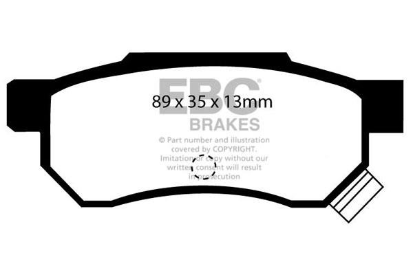EBC DP3642/2C Brake pad set DP36422C DP36422C EBC Brake pad set