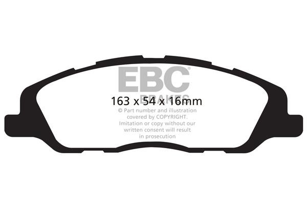 EBC DP41868R Brake Pad Set, disc brake DP41868R