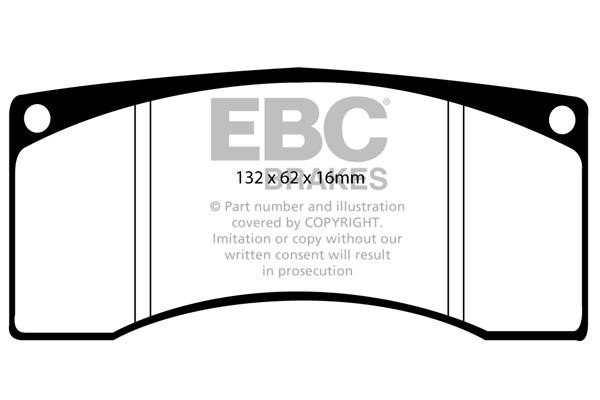 EBC DP8016RP1 Brake Pad Set, disc brake DP8016RP1