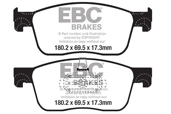 EBC DPX2308 Brake Pad Set, disc brake DPX2308