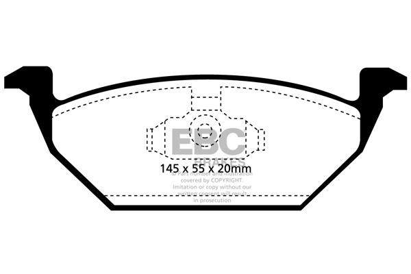 EBC DP21117 Brake Pad Set, disc brake DP21117