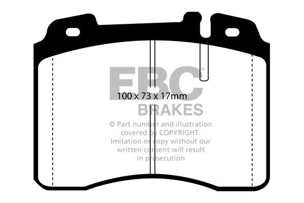 Brake pad Ferrari Maranello: DP3927C EBC Brake pad set