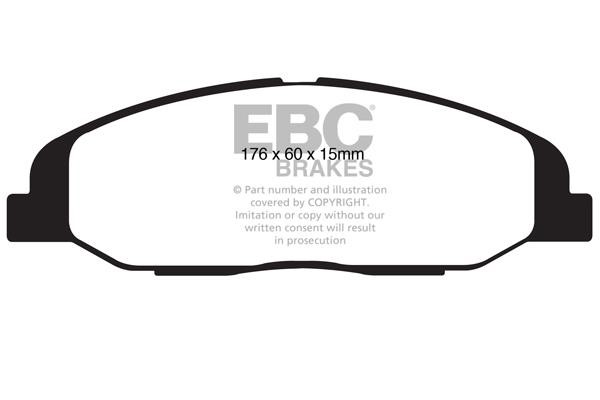 Disc brake pad set Cadillac STS: DP21827 EBC Brake pad set