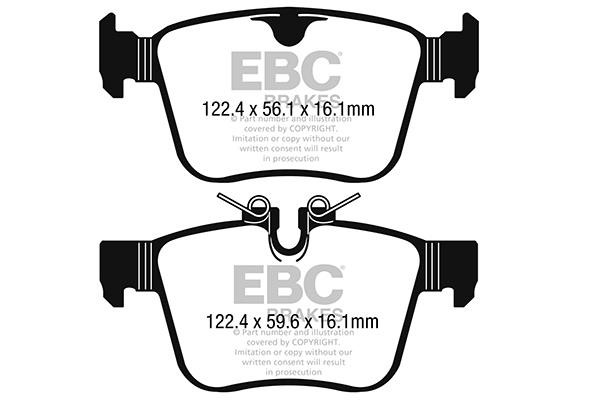 Brake pad kit Jaguar F-Pace: DP62246 EBC Brake pad set