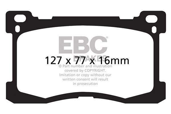 EBC DP41882R Brake Pad Set, disc brake DP41882R