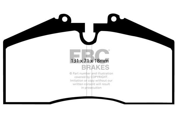 EBC DP2767 Brake Pad Set, disc brake DP2767