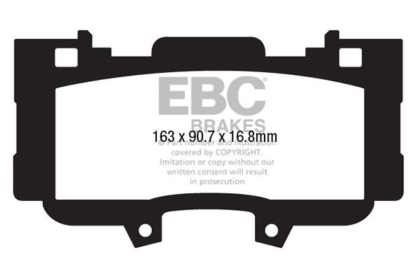 EBC DP43042R Brake Pad Set, disc brake DP43042R