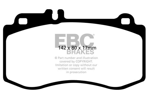EBC DP41857R Brake Pad Set, disc brake DP41857R