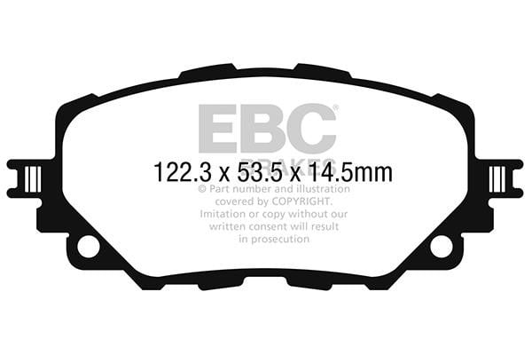 EBC DP42263R Brake Pad Set, disc brake DP42263R