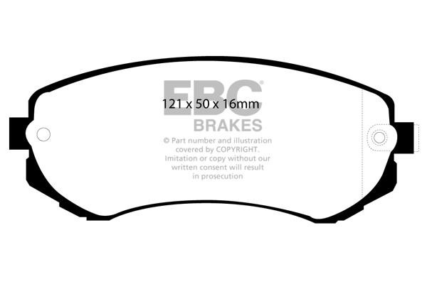 EBC DP61279 Brake Pad Set, disc brake DP61279