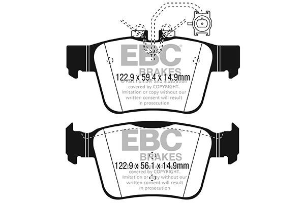 EBC DP42315R Brake Pad Set, disc brake DP42315R