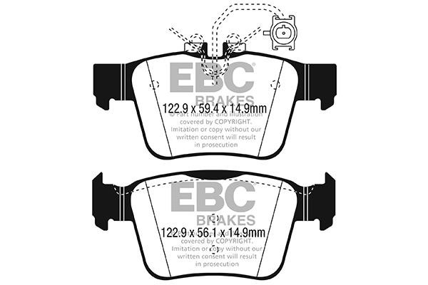 EBC DPX2315 Brake pad set DPX2315 DPX2315 EBC Brake pad set