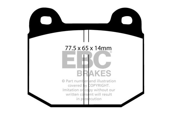 EBC DP4197/2R Brake Pad Set, disc brake DP41972R