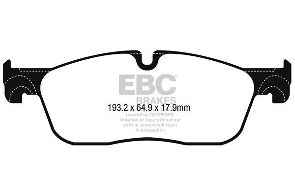 Brake pad Jaguar I-pace: DP42251R EBC Brake pad set
