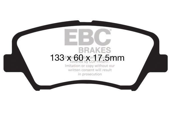 EBC DP21874 Brake Pad Set, disc brake DP21874