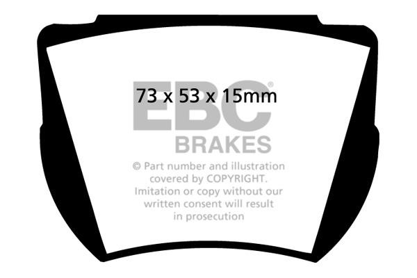 Disc brake pad set Morgan: DP4141R EBC Brake pad set
