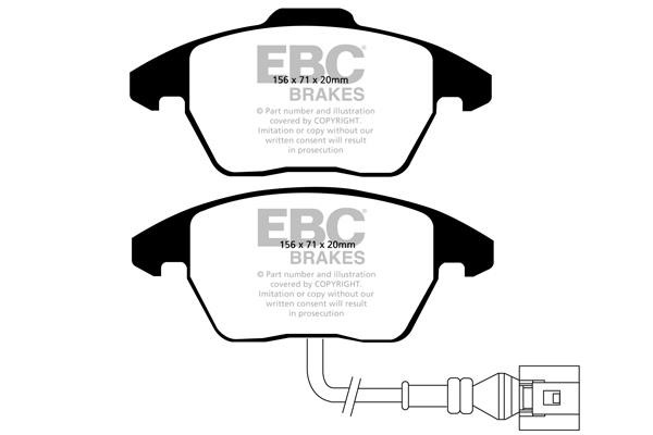 Brake pad Seat Exeo: DP31517C EBC Brake pad set
