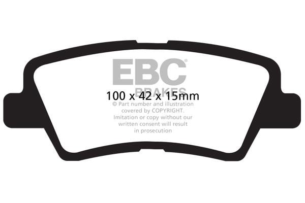 EBC DP61875 Brake Pad Set, disc brake DP61875