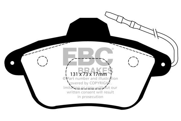 EBC DP41526R Brake Pad Set, disc brake DP41526R