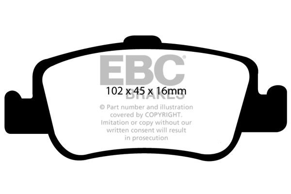 EBC DP21949 Brake Pad Set, disc brake DP21949