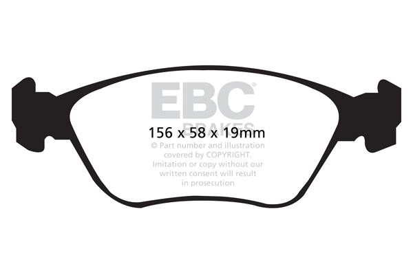 EBC DP41362R Brake Pad Set, disc brake DP41362R
