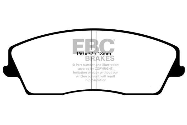 EBC DP21723 Brake Pad Set, disc brake DP21723