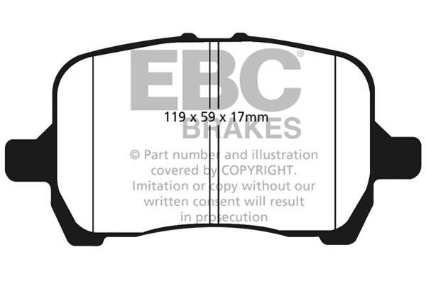 EBC DP41763R Brake Pad Set, disc brake DP41763R