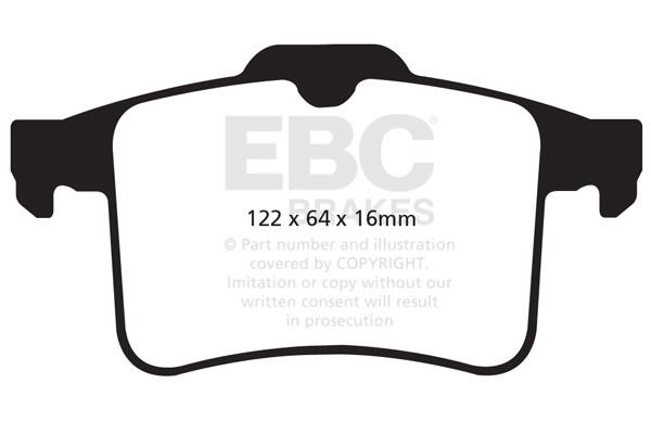 Brake pad Jaguar XK: DP42059R EBC Brake pad set