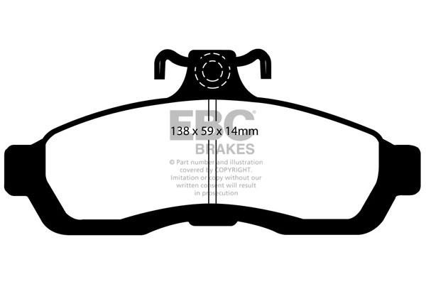 EBC DP31502C Brake Pad Set, disc brake DP31502C