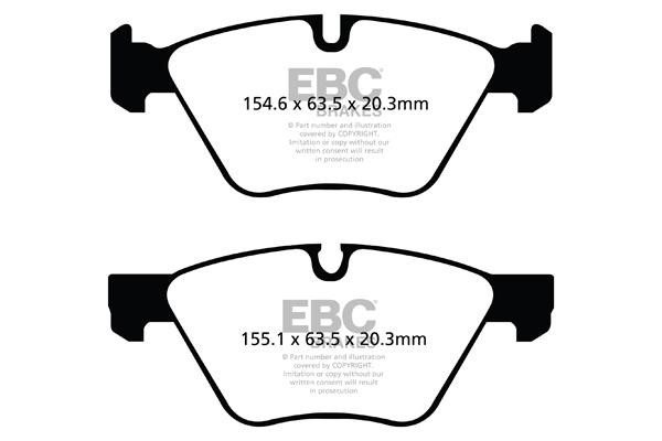 EBC DP41493R Brake Pad Set, disc brake DP41493R