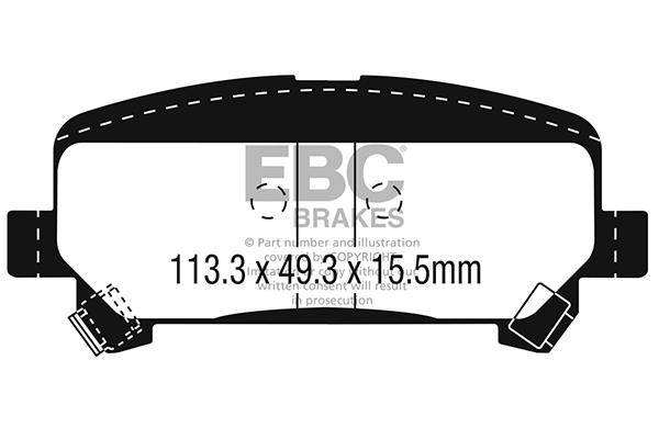 EBC DP63045 Brake Pad Set, disc brake DP63045