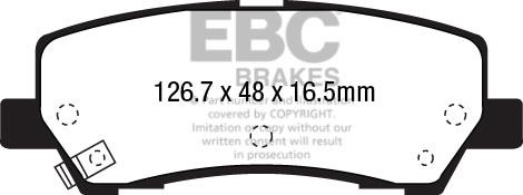 EBC DP43041R Brake Pad Set, disc brake DP43041R
