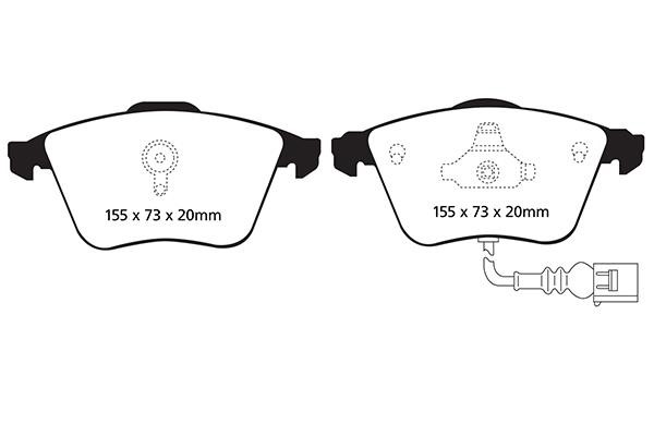 EBC DP31946C Brake Pad Set, disc brake DP31946C