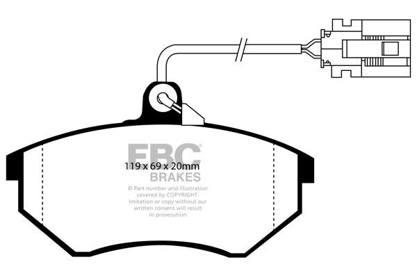 EBC DP2981 Brake Pad Set, disc brake DP2981