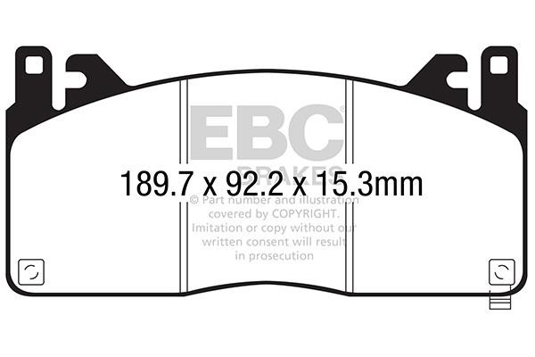 EBC DP53055NDX Brake Pad Set, disc brake DP53055NDX