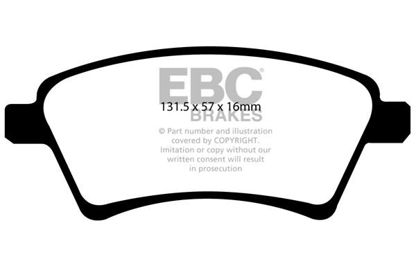EBC DP21925 Brake Pad Set, disc brake DP21925