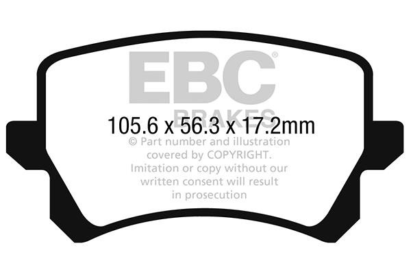 EBC DP32278C Brake Pad Set, disc brake DP32278C