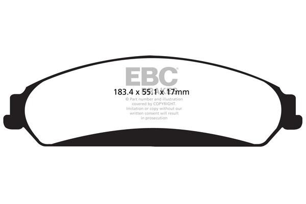 EBC DP42139R Brake Pad Set, disc brake DP42139R