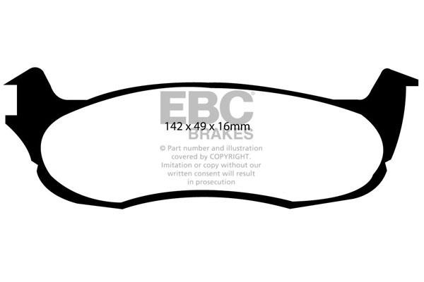 EBC DP61633 Brake Pad Set, disc brake DP61633