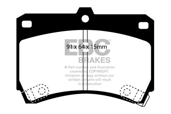 Brake pad Mazda Demio: DP2884 EBC Brake pad set