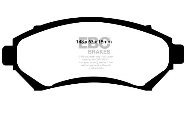 Brake pad kit Opel Speedster: DP21100 EBC Brake pad set