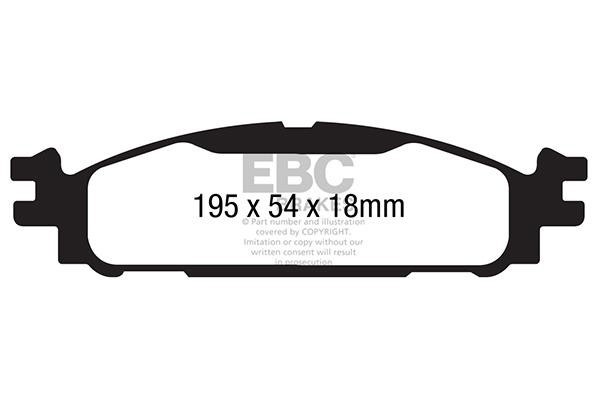 EBC DP41873R Brake Pad Set, disc brake DP41873R